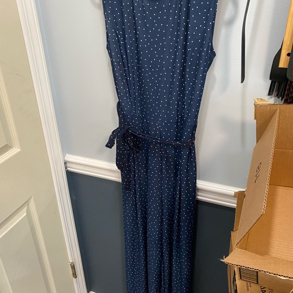 Blue polka dot jumpsuit - Picture 3 of 3